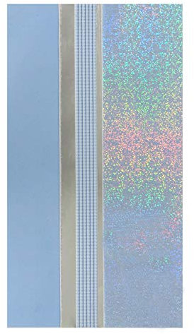 Pracht Creatives Hobby 7074-20445 Wachsplatten Mix hellblau / silber, 3 halbe Wachsstreifen, ca. 200 x 50 x 0,5 mm, zum Modellieren und Verzieren von Kerzen