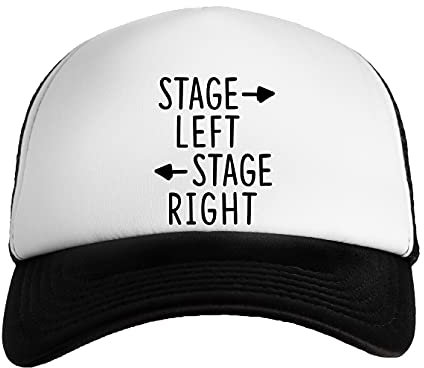 Stage Left Stage Right Theatre Shirt Jungen Mädchen Kappe Baseball Snapback Boys Girls Cap