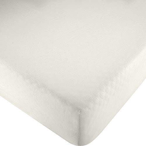 Erwin Müller Spannbettlaken, Spannbetttuch Renforcé Würzburg, Uni weiß - Kochfest Größe 140x200 cm - strapazierfähig, formbeständig, mit Rundumgummi