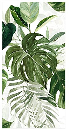 Bilderwelten Vinyl-Teppich - Aquarell Tropisches Arrangement mit Monstera, 280 × 140 cm, Vinyl