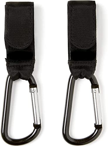 Tuokay Universale Haken, 2er Kinderwagen Haken Clips für Wickeltaschen, Kinderwagen, Taschen, Anhänger, Handtaschen