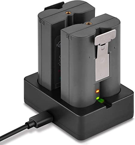New Upgrade Thimble Battery Charger Station - Compatible with Video Doorbell 2, Spotlight Cam Battery, Peephole Cam & Stick Up Cam Battery (Batteries NOT Included), Portable Dual Port Charging