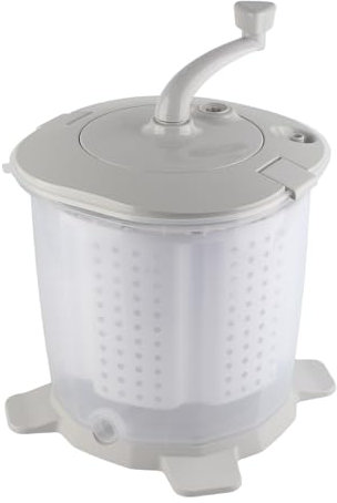 Manual Washing Machine, Non Electric Portable Compact Hand Powered Mini Washing Machine, Washer and Spin Dryer, Hand Crank Clothes Washer for Dorms, Apartments, Camping