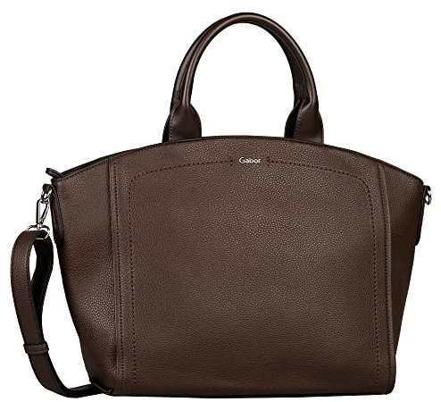 Gabor bags Imka Damen Shopper Umhängetasche Reißverschluss Groß Braun