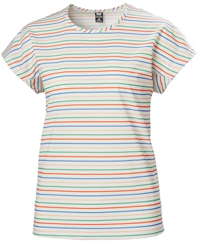 Helly Hansen Womens W Thalia Summer Top - Snow Multistripe, M