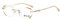 LUFF Rimless Lesebrille für Frauen, rahmenlose Metall Mode Diamond Cut Edge blaues Licht Computer-Leser, Anti Eyestrain