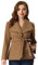 Allegra K Damen Kurzmantel Schal Reverskragen Geknöpfter Wintermantel Mit Schrägen Taschen Und Gürtel Mantel Braun S