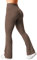 ZAAYO Flared Leggings Damen High Waist Yogahose Booucut Schlaghose Stretch Freizeithose für Sport Yoga Tanz Fitness Casual Arbeit Koffee Large