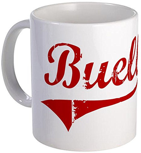 Buell (Red Vintage) Tasse Keramik Kaffeetasse, Teetasse, 325 ml