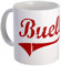 Buell (Red Vintage) Tasse Keramik Kaffeetasse, Teetasse, 325 ml