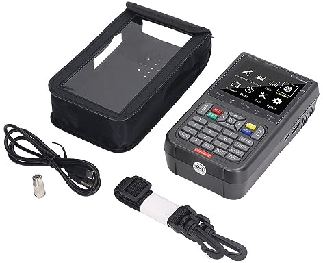 Satellitenfinder V8 Satellitenfinder Signalmessgerät Verbesserter Fernseher D V B-S2 / S 2 X Empfänger Sat-Detektor 3,5-Zoll-LCD-Bildschirm