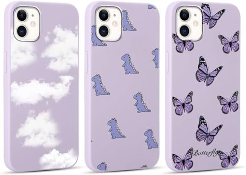Yoedge [3 Pezzi Cover per Apple iPhone 15 6,1, TPU Silicone Custodia Morbida Ultra Sottile Custodie con Disegno Aesthetic, Antiurto Protettiva Originale Phone Case per iPhone 15, Foglie Verdi
