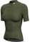 Lo.gas Radtrikot Damen Kurzarm,Fahrradtrikot Rennrad Trikot Atmungsaktiv Frauen Fahrrad Shirt Sommer Fahrradjacke Radfahren Top Mit 3 Taschen XL Olivgrün