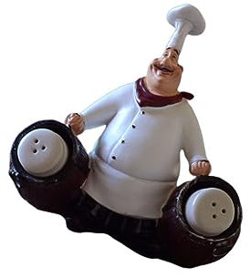 FUNOMOCYA Küchenchef Ornament aus Kunstharz im Retro Amerika Stil
