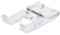 idovy ® - Pied de biche Snap-On ouvert transparent avec marque centrale pour broderie ou point Feston pour machines à coudre domestiques Singer, Brother, Janome, Pfaff, Juki, Babylock (0101).