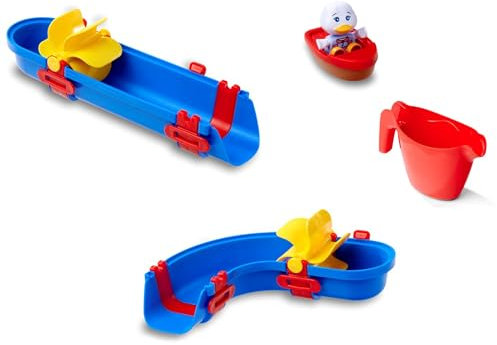 AquaPlay Sploshy Cascade Badewannenspielzeug - Wasserspielzeug für Kinder ab 1,5 Jahre - Spielzeug-Wasserbahn mit Rutsche & Boot inkl. Saugnäpfe für Badewanne & Co.