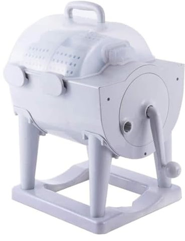 MGHRUE Lavatrice Turbo Manuale Manuale Centrifuga, Lavatrice A Turbina A Manovella Lavabiancheria da Viaggio Non Elettrica Centrifuga Combo per Camping Appartamenti Dormitori RV Viaggio d'Affari