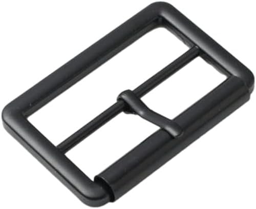 GPRTPL 10 Stück innere 20–50 mm Gürtelschnallen, Rollstift-Gürtelschnalle für Bastel-Bund, Schiebeschnalle, Metalllegierung, Damen, mattschwarz, dicker Stil, innen: 50 mm, 10 Stück