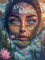 VAIIEYO 5D DIY 5D Diamond Painting Frau, Diamant Painting Bilder Malerei Kits Landschaft, Malen Nach Zahlen Diamant Home Wand Decor Gemälde Kreuzstich Diamond Dekoration 30x40 cm-32