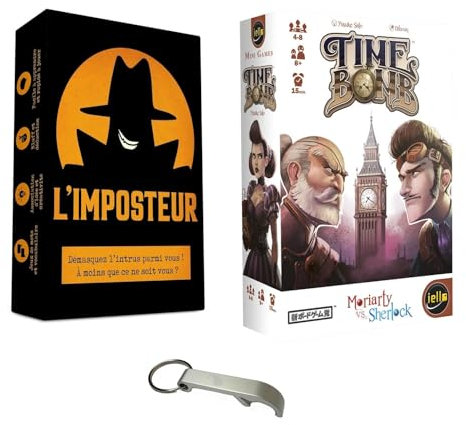 Lote de juegos L'Imposteur + Time Bomb versión francesa + 1 Decap Blumie (El impostor + Time Bomb)