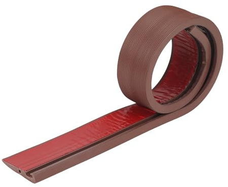 Rampa de umbral para puerta, 90 x 7,5 x 1 cm/1,5 cm/2 cm, PVC, para silla de ruedas, andador o scooter eléctrico (marrón, 1 cm)