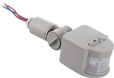 TOGEVAL Led Security Light Pir Motion Sensor Smart Outdoor Spotlight Abs Material Detection Angle Timer Control Energy Efficient Living