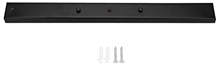 Jwthee Deckenbeleuchtungs-Baldachin-Kit, schwarze Lampenfassung, Deckenleuchte, rechteckige Halterung, Sockel, Pendelleuchte, Zubehör für Kronleuchter