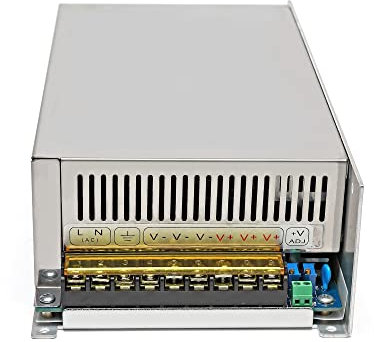 OUTFYT Fuente de alimentación Externa 0-5V / 0-10V Control de señal Voltaje Ajustable 1000W Regulado DC Fuente de alimentación conmutada Ajustable,Buena DisipacióN De Calor(0-10V_0-400V)