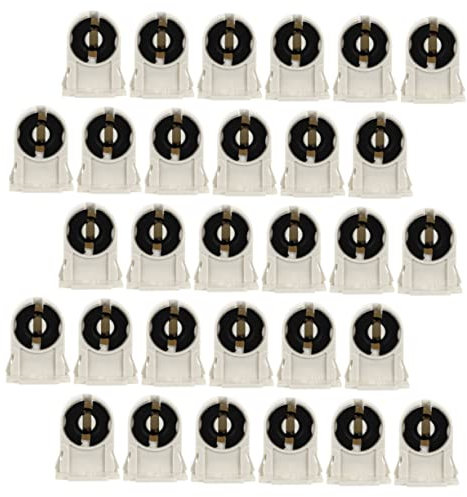 DIYEAH Douille de Lampe Fluorescente T8/g13 Compatible LED Certifiée Sécurité Support Anti-incendie Adapté Éclairage Habitat 30 Pièces Couleurs Aléatoires Couleur Aléatoire