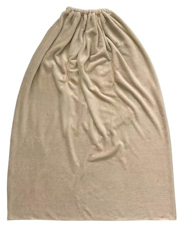 Générique Women's Sauna Dress, Spa Dress – Steam Bathrobe – Soft Unisex Fumigation Steam Cloak for Spa Sauna Travel Hotel Home and Salon, khaki, 145 cm