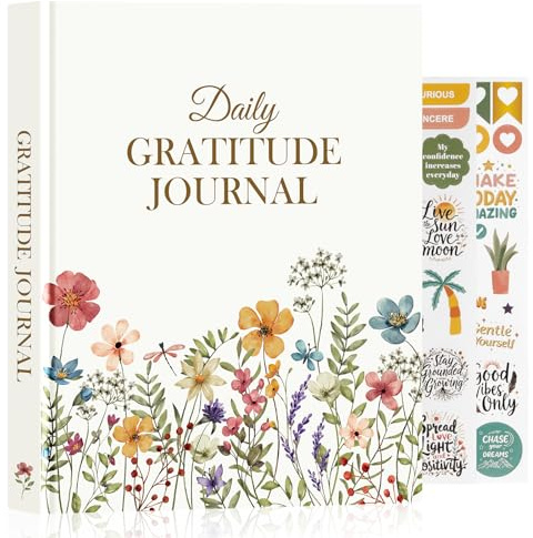 Lanpn Gratituddagbok för dam herr, Gratitudguide för bekräftelse introspektion, 5 minuters daglig dagbok för mindfulness och att släppa taget, 156 sidor, engelska