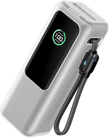 kwmobile Silikon Hülle für Anker Power Bank 25000mAh (A1695H11) Case - Powerbank Hülle für unterwegs - Tasche für Power Bank - Transparent