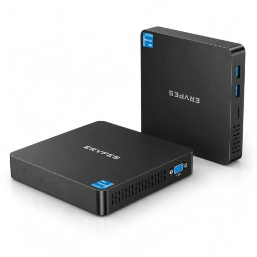 ERVPES B20E Mini PC Pentium 6500Y 8Go 128Go SSD Windows 11 Pro 4K | WiFi 5, Bluetooth 5.0, Gigabit Ethernet and USB 3.2 make it easy to connect your accessories and peripherals.
