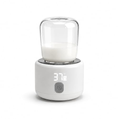 Portable Bottle Warmer Baby On The Go Battery Operated Milk Warmer USB C | 3-5 min fast heating, ±1°C precision, USB-C connection, BPA-free stainless steel, including adapter, LED temperature display