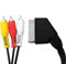 LogiLink CA1029 Câble SCART mâle/3 x RCA mâle 2 m Noir