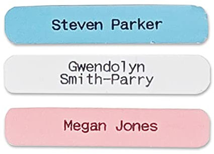 50 Printed Iron-on School Name Tapes Name Tags Labels for Children