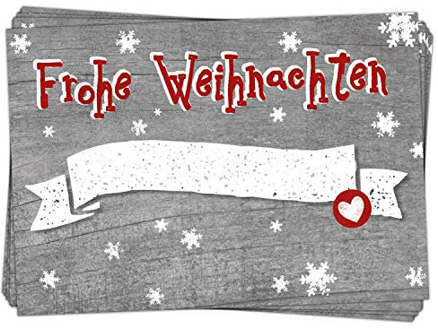 Logbuch-Verlag 25 Aufkleber Etiketten Frohe Weihnachten Geschenkaufkleber für Namen 7 x 5 cm selbstklebend Geschenke Verpackung weihnachtlich