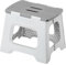 Vigar 8913 Taburete Plegable Compact de Color Gris de 27 cm Altura