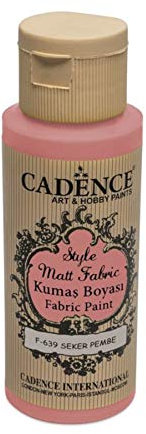 Cadence Pintura Textil Mate Azucar Rosa 59ml