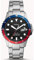 FOSSIL FB-01 Montre pour Homme, Mouvement à Quartz avec Bracelet en Acier Inoxydable ou en Cuir, Rouge et Bleu, 42mm