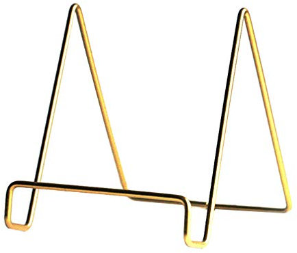 2 StüCk Gold Metall BüCherregal StäNder Electroplated BüCherregal Desktop Halter FüR Tablets Und BüCher FüR Home Office Schreibtisch