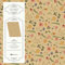 Flora-Natura Geschenkpapier Vintage Blumen floral 5 Bögen 84 x 59 cm, Öko Recycling-Papier nachhaltig gedruckt, für Geburtstag Geschenk-Papier