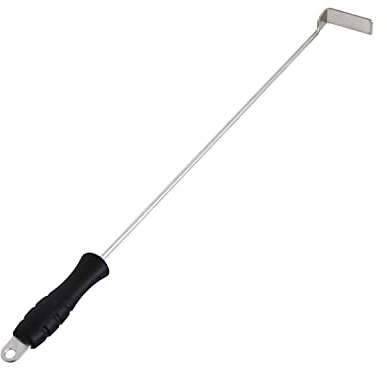 VANKEY 18 Inch BBQ Ash Tool for Kamado Joe Charcoal Smoker Big Green Egg Wood Burning Stove Ash Rake Grilling Poker Accessories Charcoal Garden Tools Grill Cleaning Tools