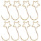 VALICLUD Weihnachtskugeln Haken Mini S Haken Golden Stern Design 60pcs Dekohaken für Kugel Christbaumkugeln Weihnachtsbaumschmuck Weihnachtsanhänger Aufhänger Metall
