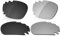 LenzReborn Verres polarisés de rechange pour lunettes de soleil Oakley Jawbone Vented - Plus d'options, noir foncé + gris argenté, Taille unique