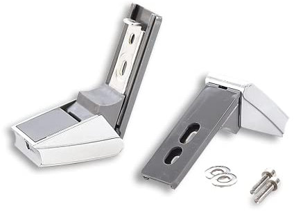 Anakel Home Kit de Bisagras para Tiradores de Frigoríficos Liebherr 21312263 compatibles con Nevera Liebherr de Acero Inoxidable | Embellecedores Tornillos y Arandelas Incluidos