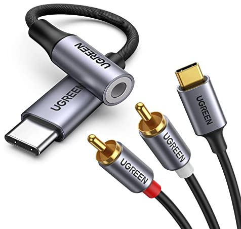 UGREEN DAC USB C to 3.5mm Jack and USB C to RCA Cable 1.5M
