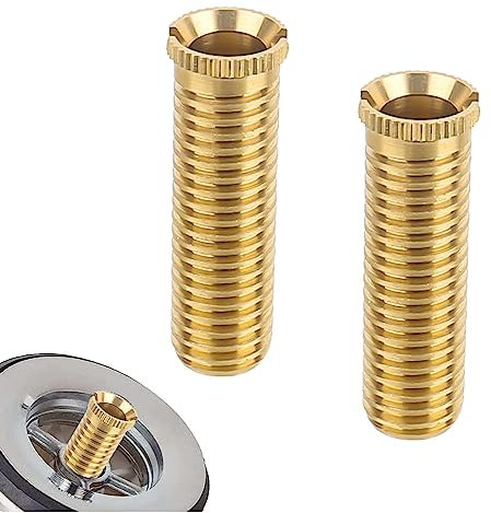 Viti del Cestello del Lavello 2 Pezzi 30 mm Rame Vite Cava, Vite da Piletta per Della Valvola Di Scarico Da 1,5 e 3,5, Vite a Spina per Filtro da Cucina Rubinetti (M12)