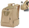 A4Pet Cat Carrier Backpack, Large Dog Backpack Carrier with Two-Sided Window & Interaction Design, Breathable Pet Carrier for Small Medium Dogs/Cats, Pet Carrier bag for Travel, Hiking, Khaki