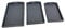XZ-22115 Bandeja para Servir,Juego de 3 Bandeja Madera Rectangular con Mango,Material de Madera Robusta Natural (Negro)